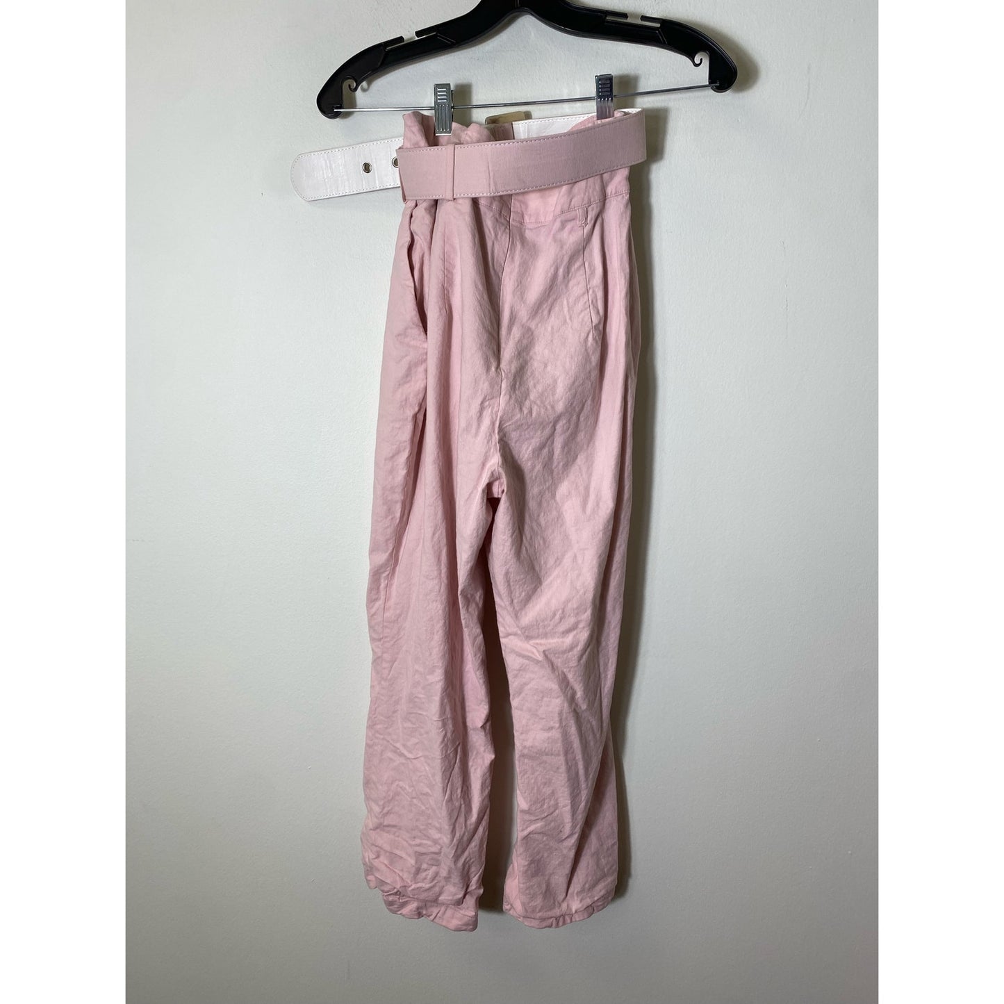 Majorelle Pink High Rise Belted Cropped Pants Sz XS