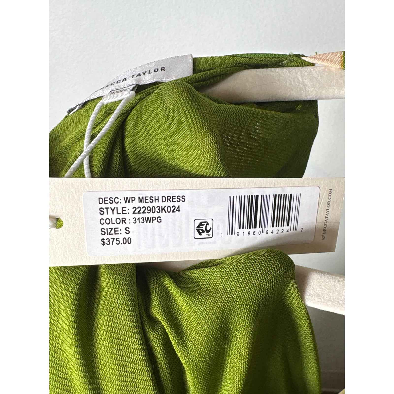 NWT Rebecca Taylor Green Garden Halter Baby Doll Dress Sz S