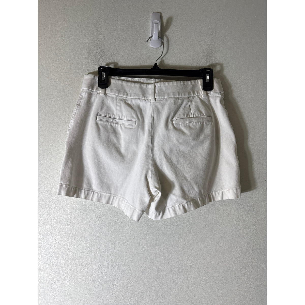 Ann Taylor Crisp White Cotton Short Shorts Sz 4
