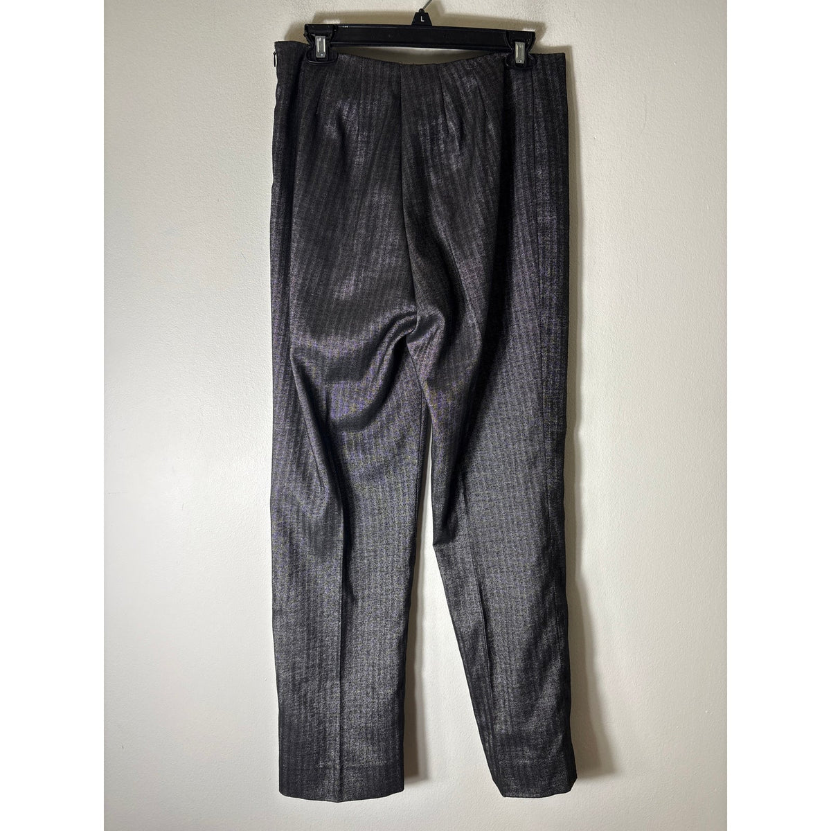 Elliot Lauren Black Shimmer Straight Leg Ankle Pants Sz 10