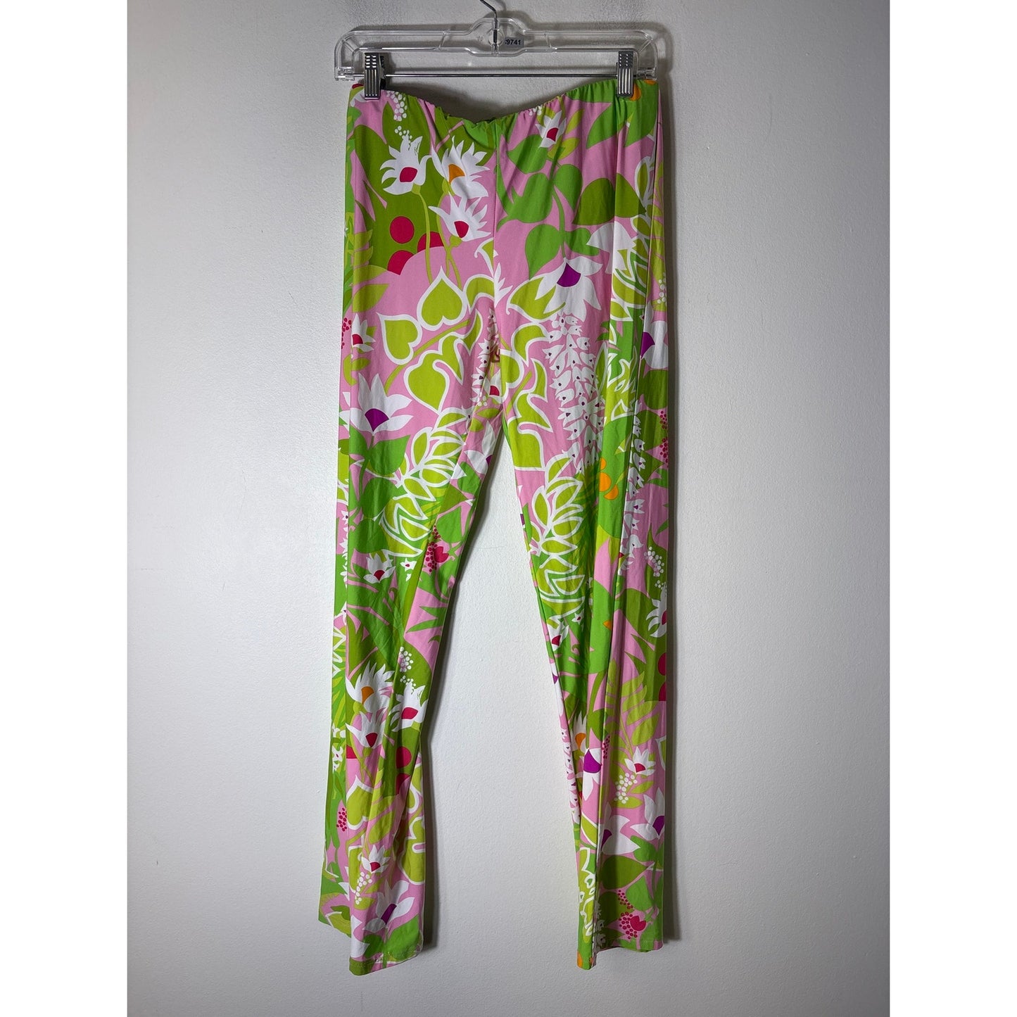 Trina Turk Green Pink Palma Swim Pants Sz M
