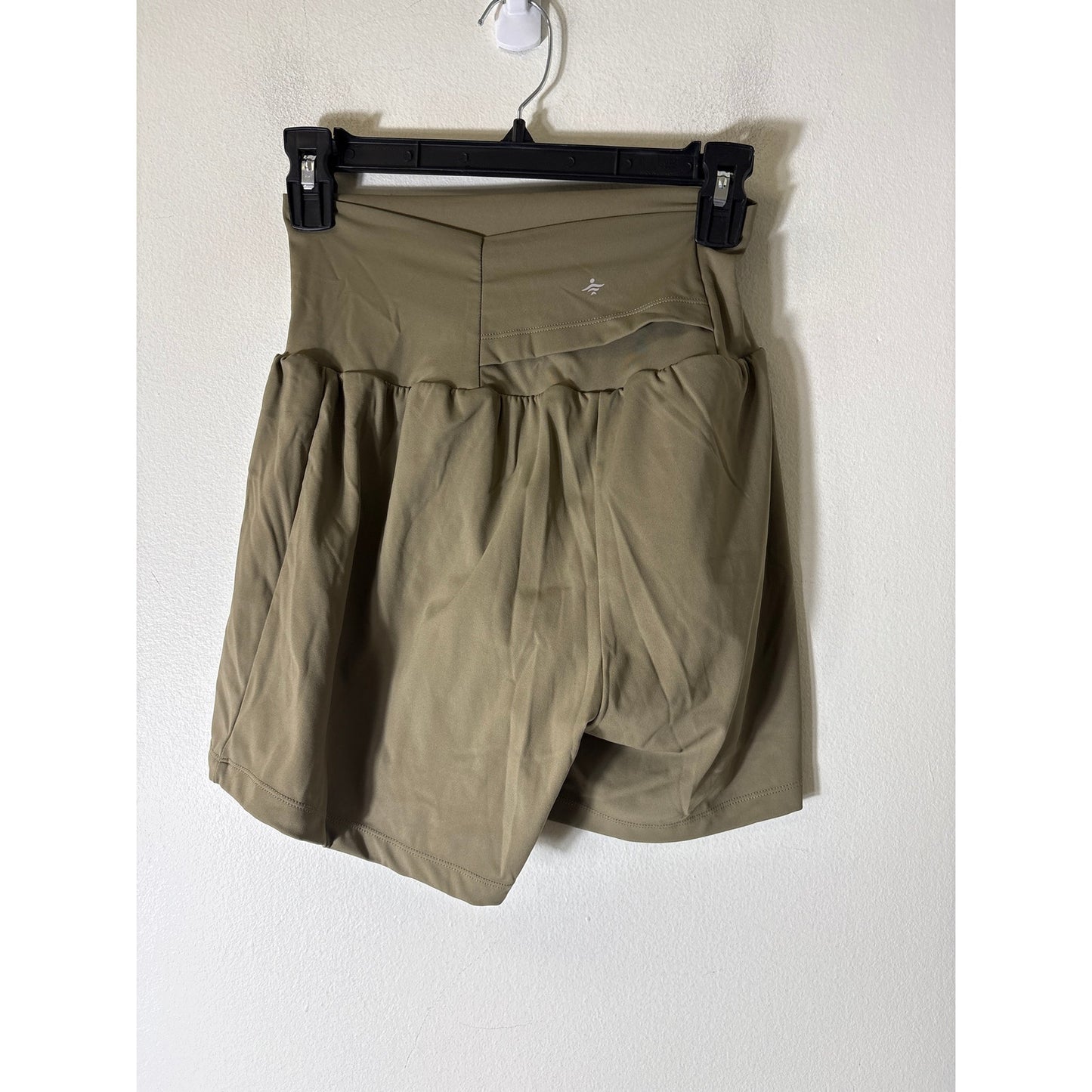 Halara Olive Green High Waisted Shorts Sz S Long