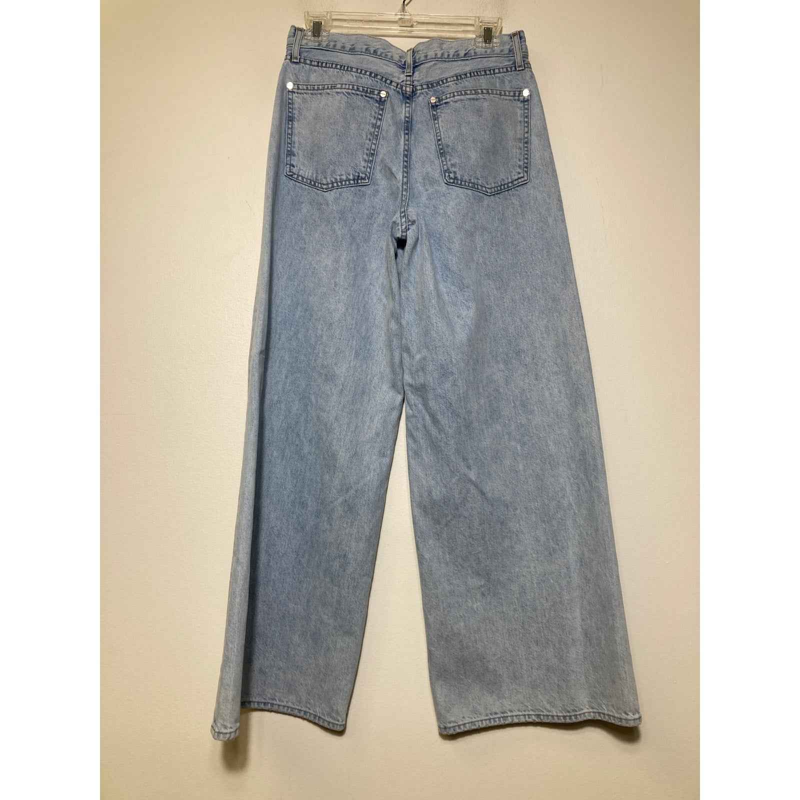 TWP Light Wash Denim Tiny Dancer Extra Wide Leg Blue Jeans Sz 27
