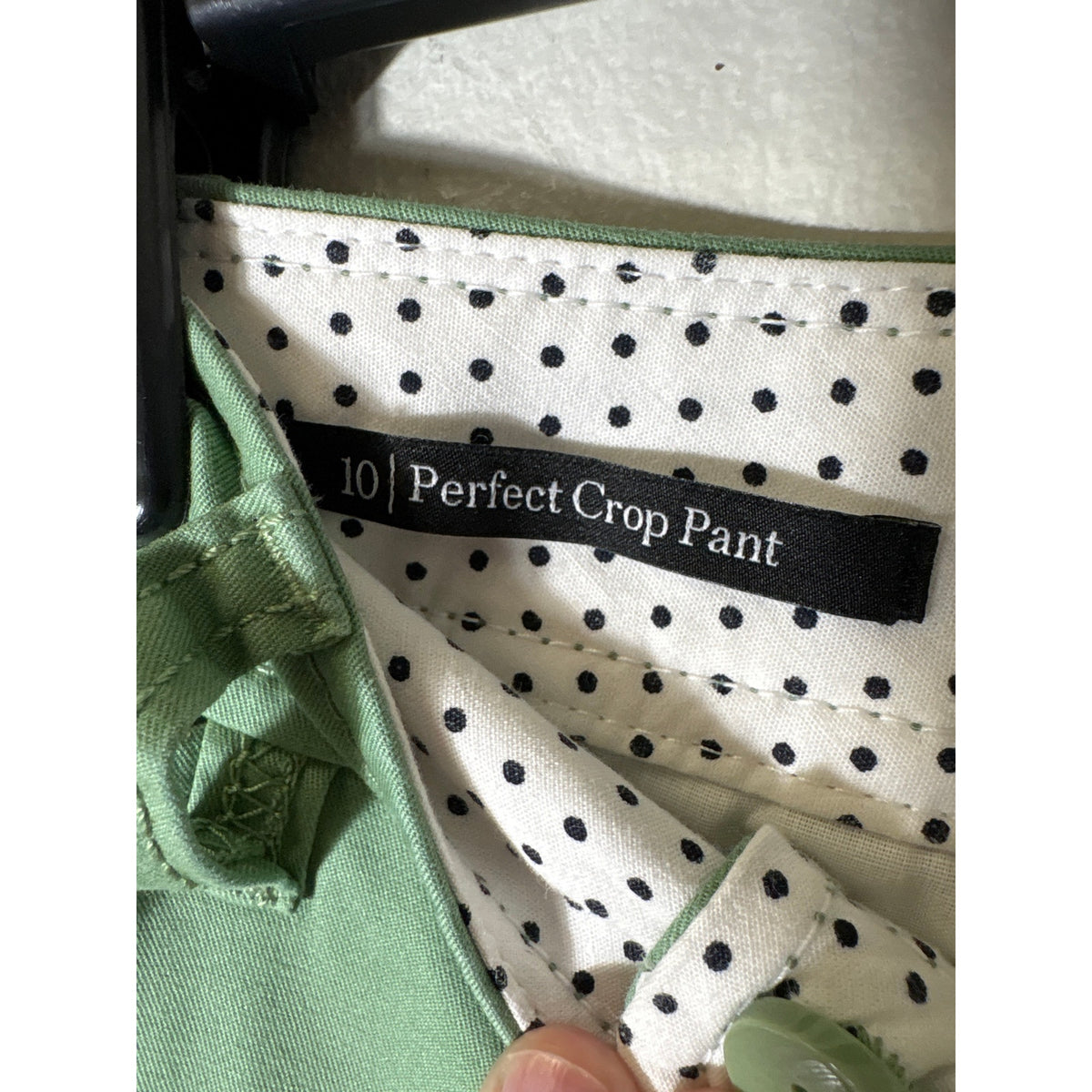 Talbots Soft Green Perfect Crop Pant Sz 10