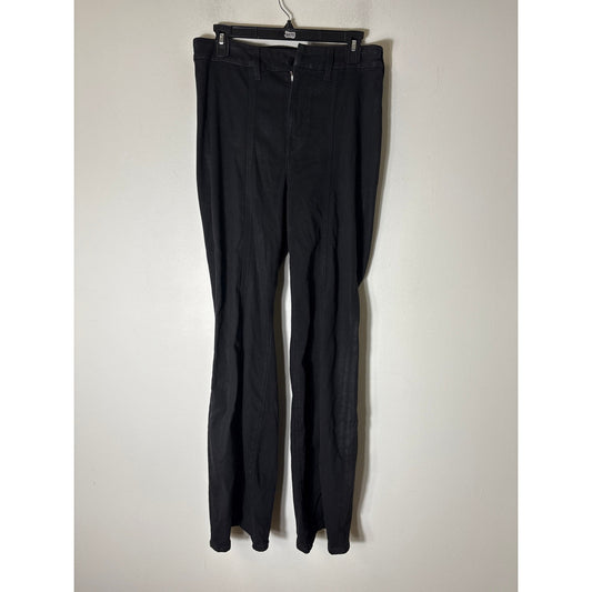 Fidelity Black Harlowe High Full Jeans Sz 30
