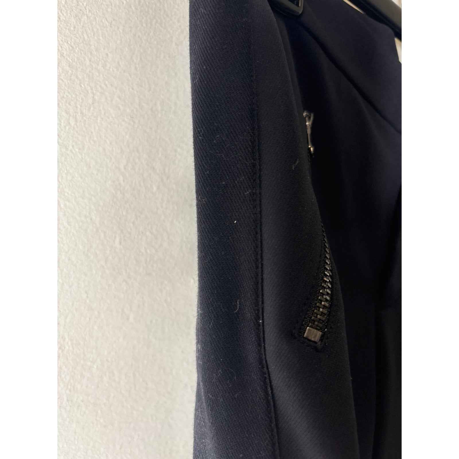 Rebecca Taylor Black with Silver Pocket Zippers Pants Sz 6
