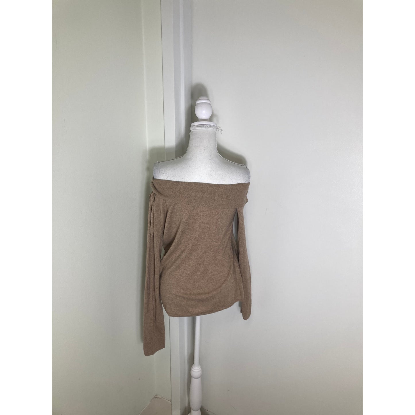 Figue Brown A Symmetrical Neck Sweater Sz m