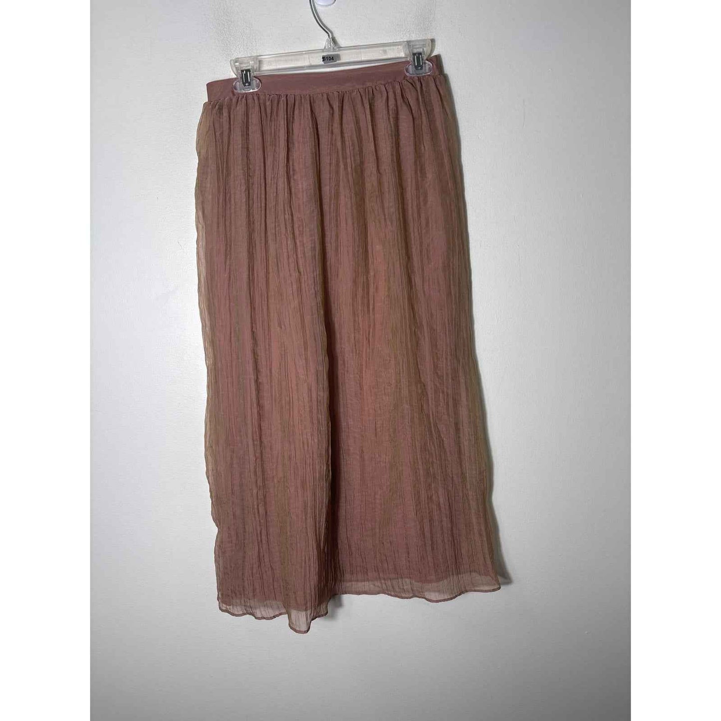 NWT Zara Rose Pull On Crepe Maxi Skirt Sz S