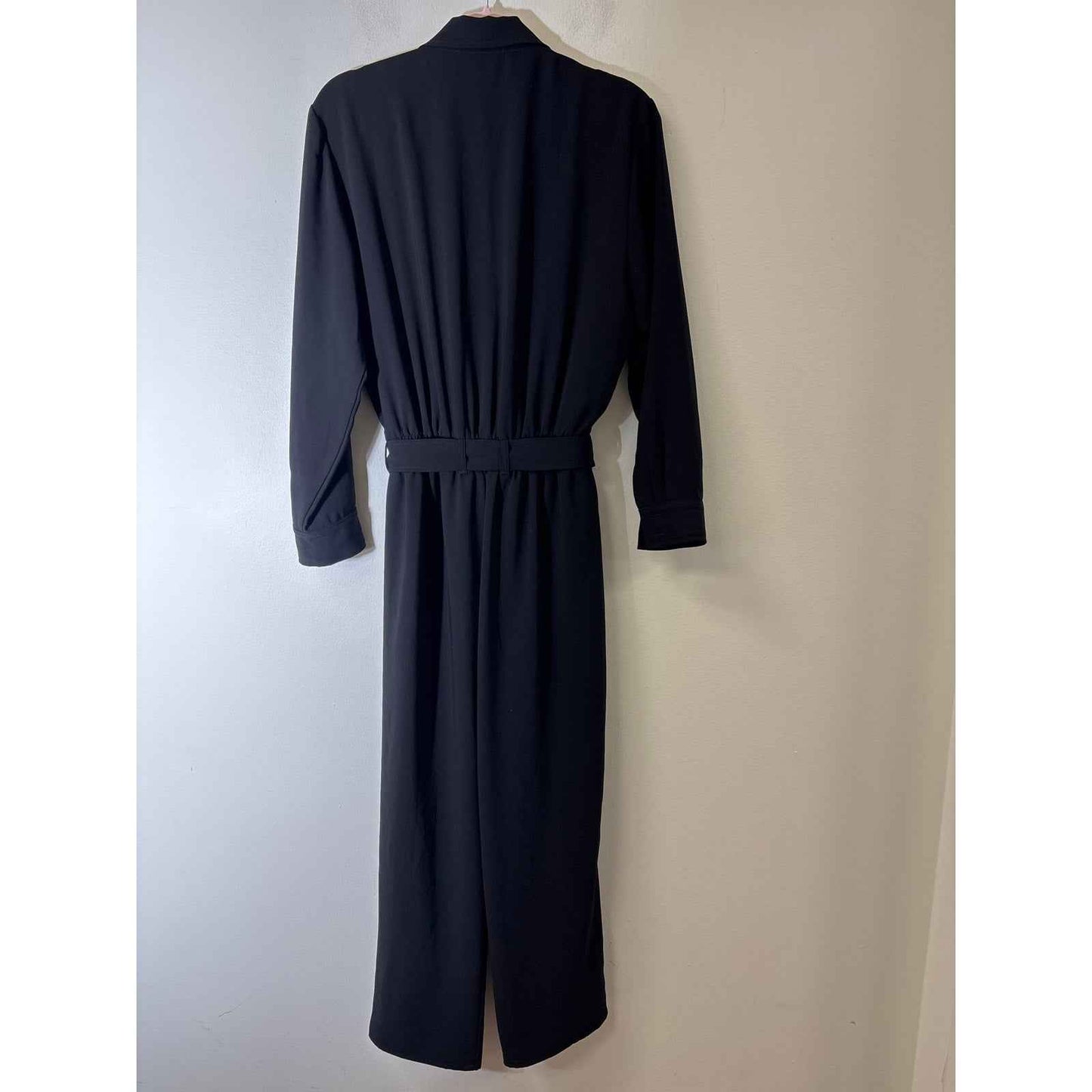 Amanda Uprichard Black Long Sleeve Jumpsuit Sz M