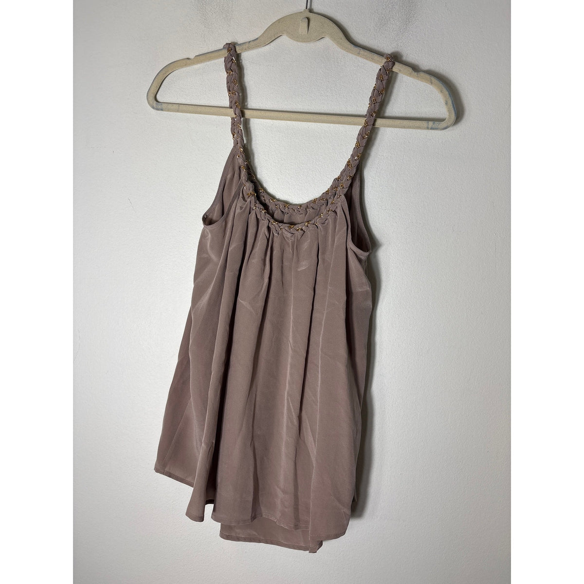 founty's Light Brown Silk Tank Sz S