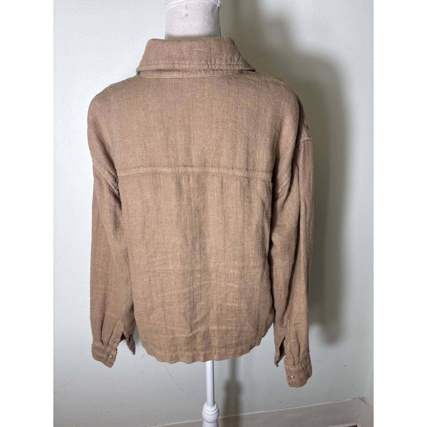 Soniavilla Light Brown Long Sleeve Linen Jacket Sz 40