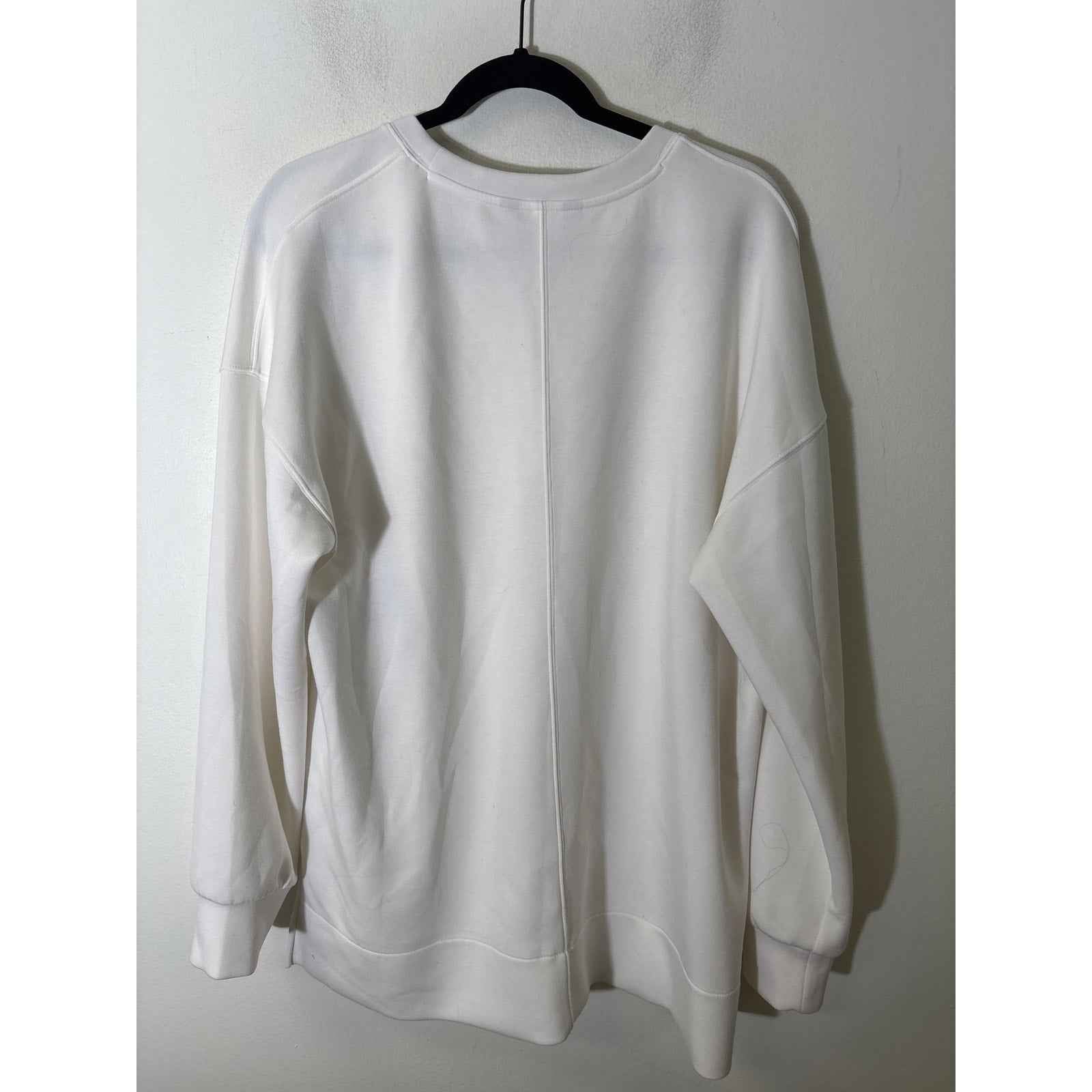 Spanx White Lightweight Sweatshirt Sz XL