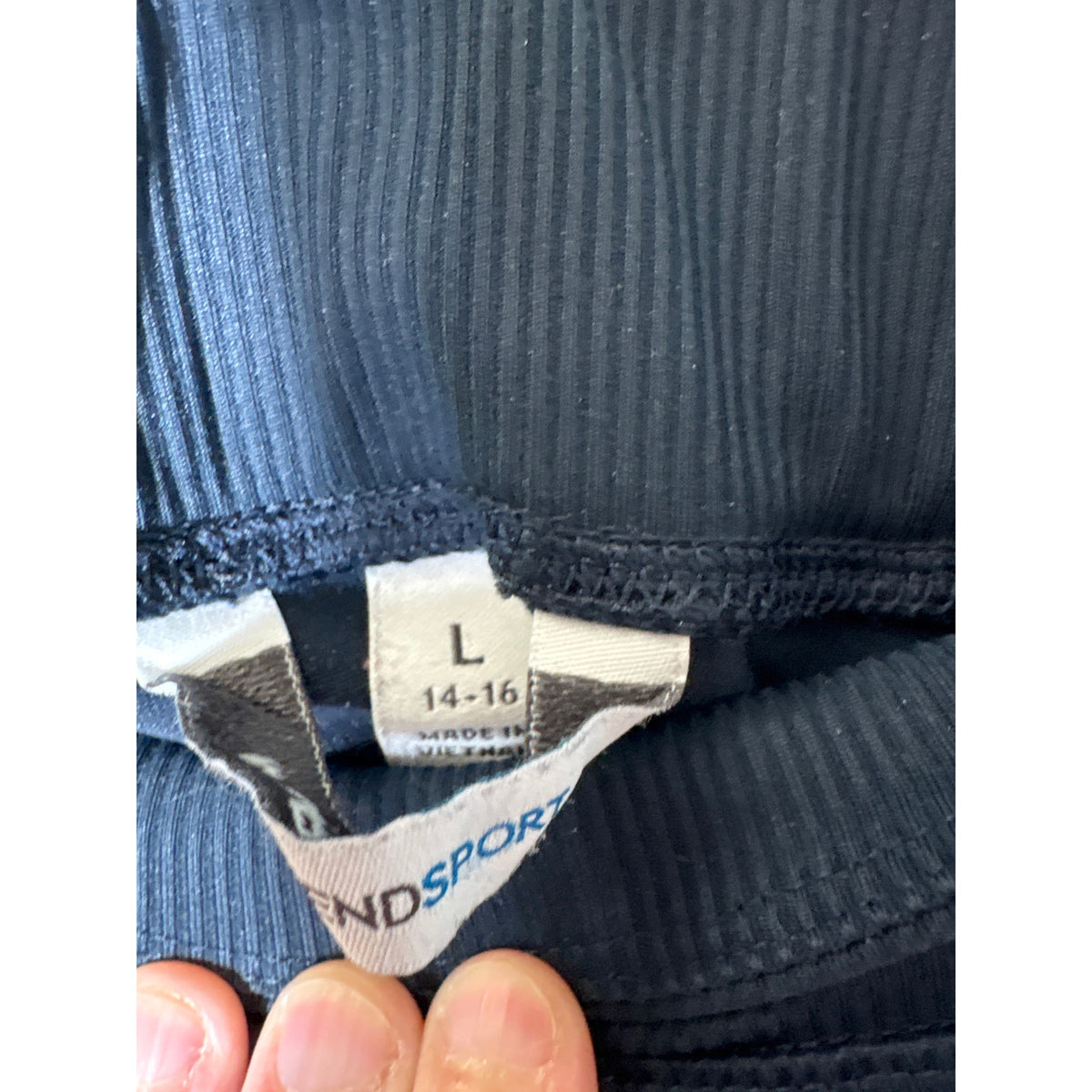 Lands End Navy Sport Pants Sz L