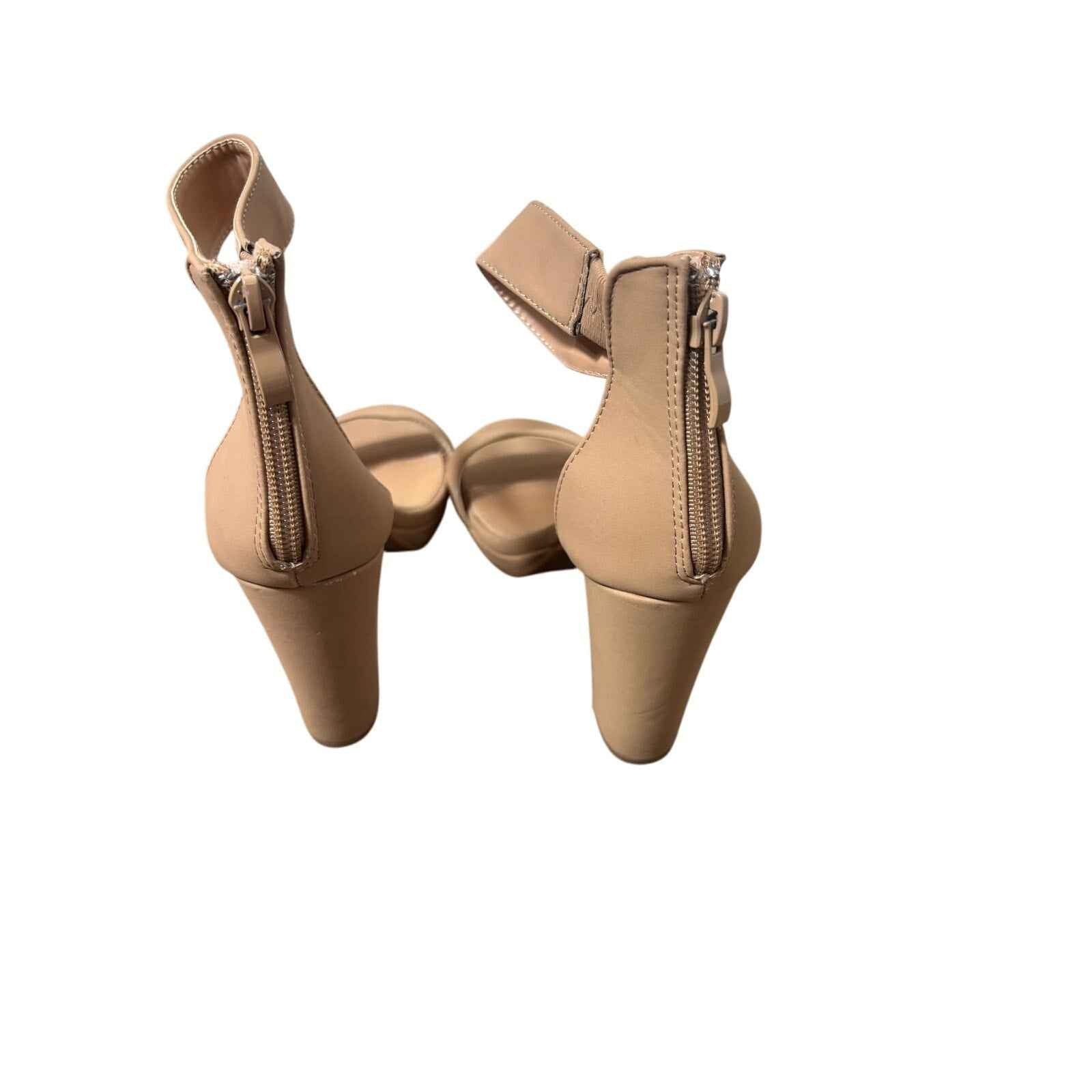 TOP MODA Hannah-1 Ankle Strap Dressy High Heel Sandal Sz 8