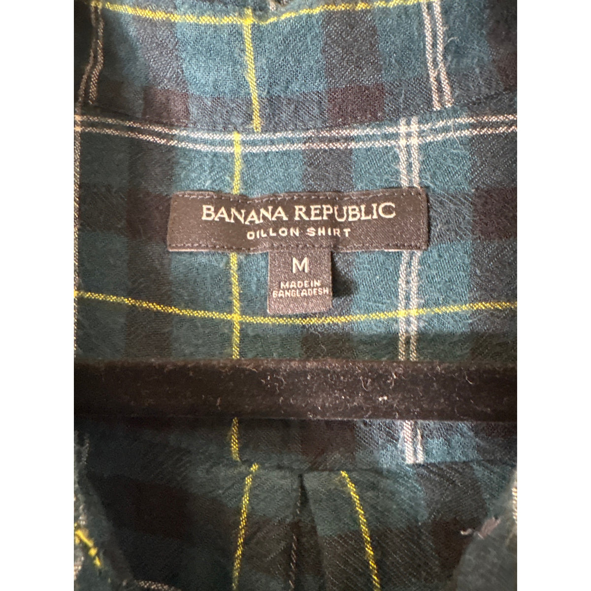 Banana Republic Dark Green "Dillon" Long Sleeve Shirt Sz M
