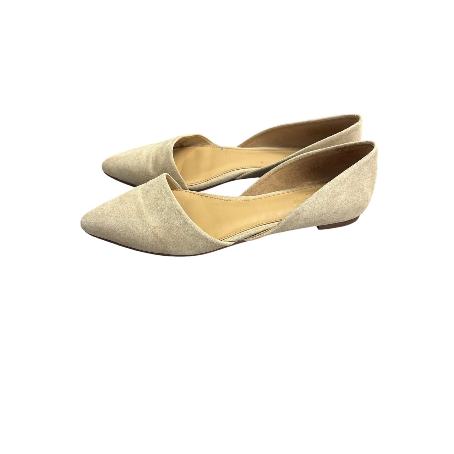 J.Crew Tan Suded Slip On Flats Sz 7