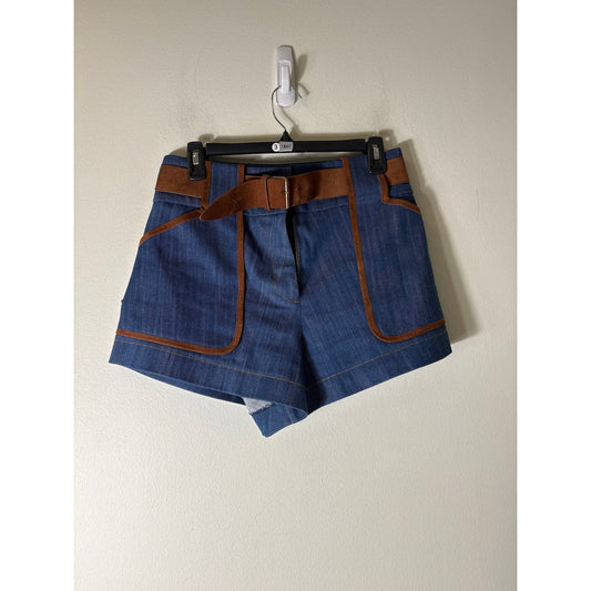 Derrick Lam 10 Crosbt Blue Denim Shorts Sz 4