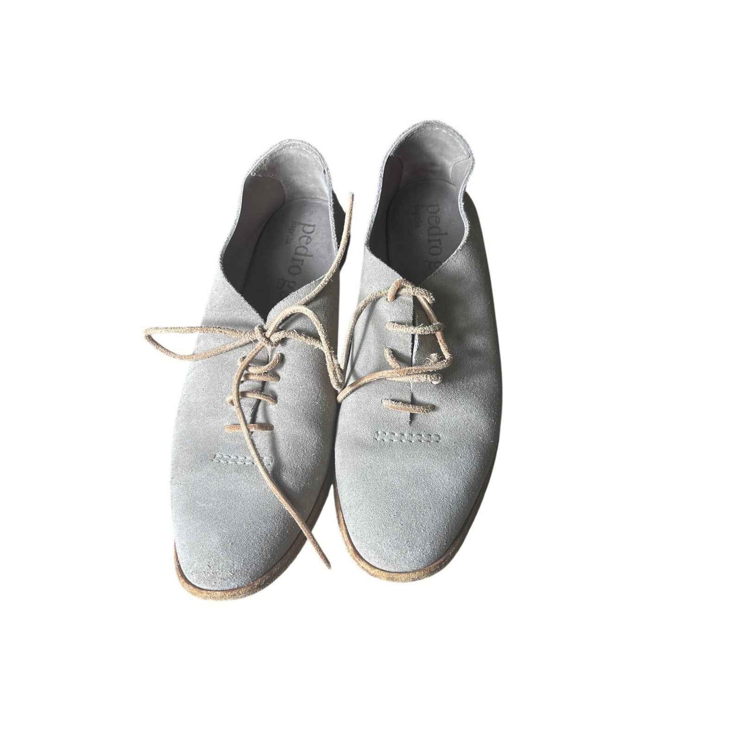 Pedro Garcia Gray Suede Lace Up SHOE Sz 38
