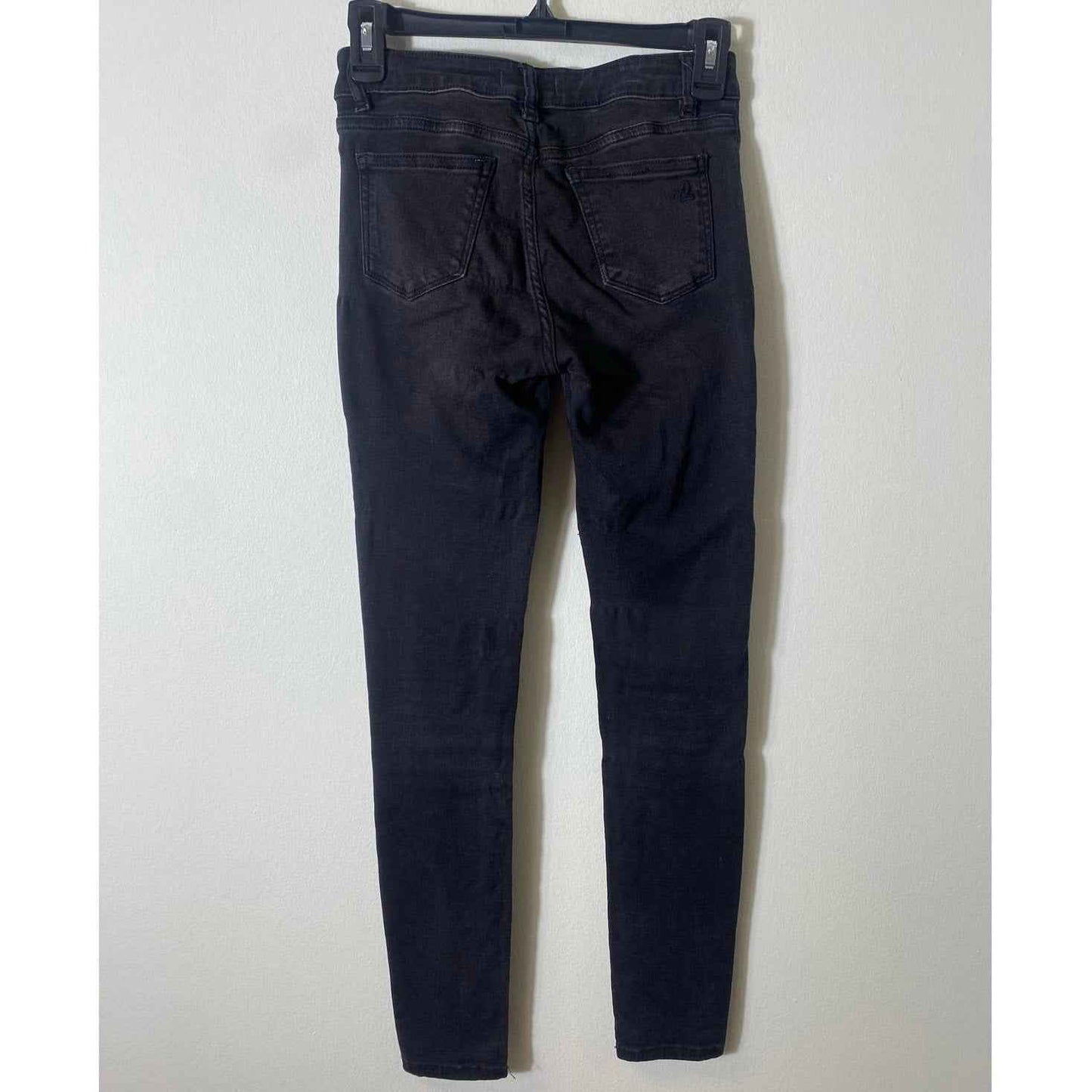 Girls DL1961 Faded Black Moto Skinny Jeans Sz 12