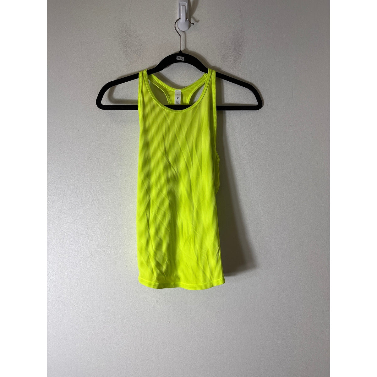 NWT Lululemon Neon Yellow Base Pace Ribbed Tank Sz 6