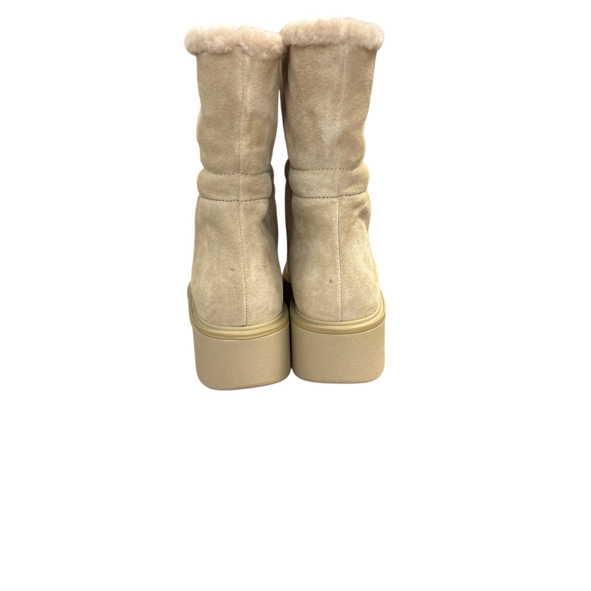 New Vince Tan Suede Water Repellant Boots Sz 9