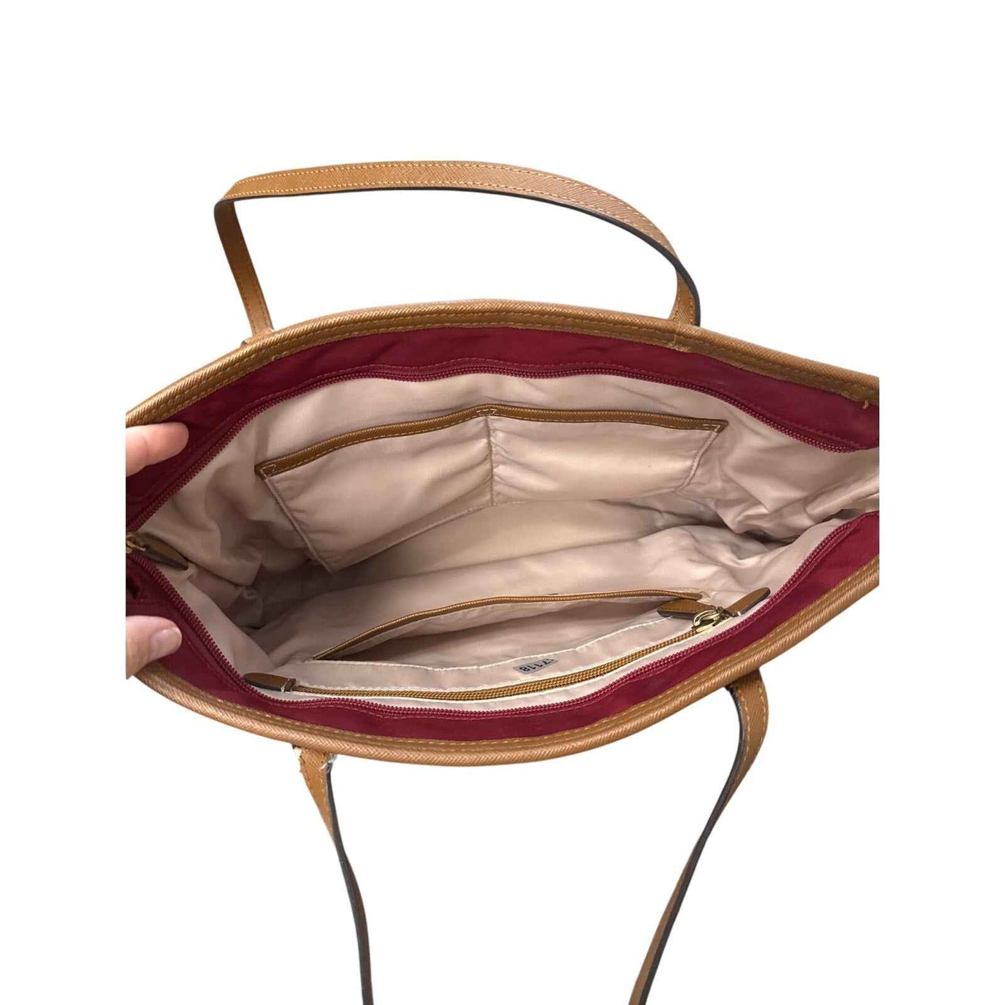 Michael Kors Red Vinyl Shoulder Bag 14"x9.5"