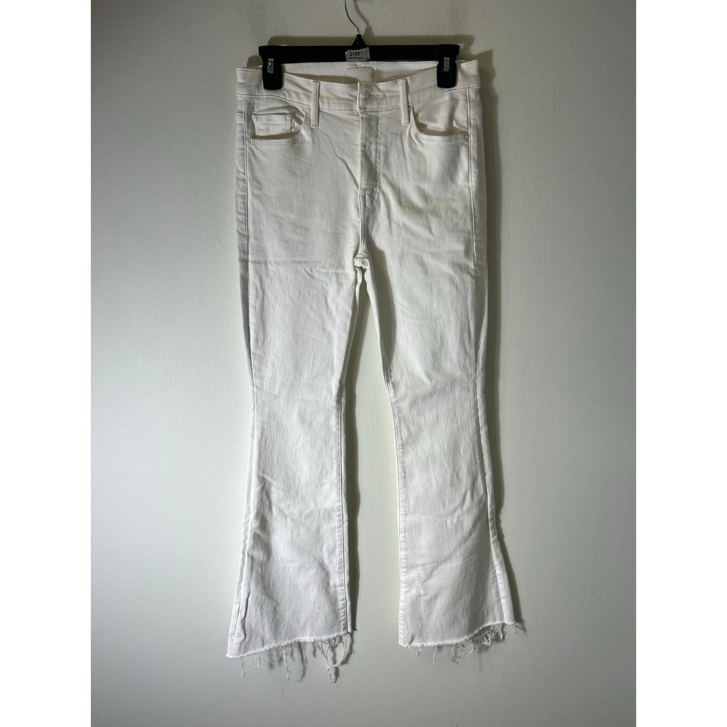 Mother The Weekender White Bootcut Denim Jeans Sz 28