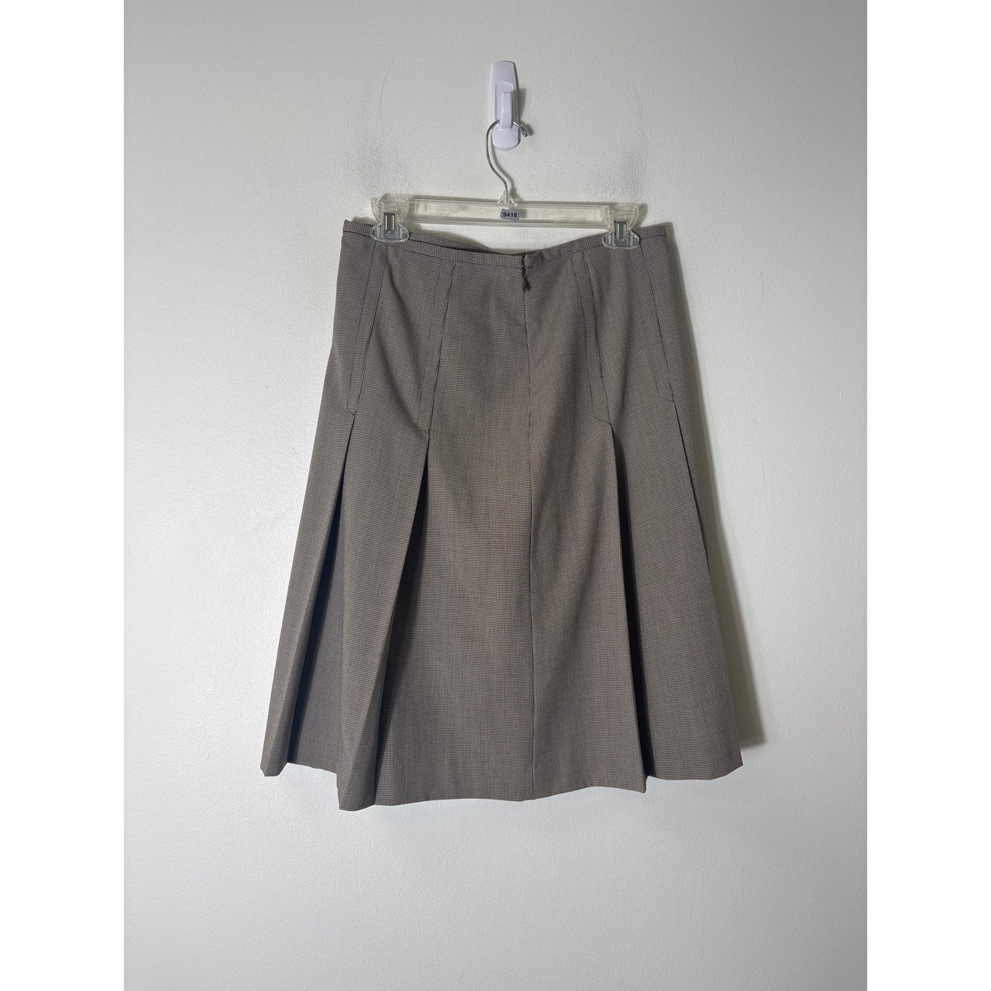 Rafaella Brown Houdstooth Womens Suit Pants/Skit/Top  Set Sz 6
