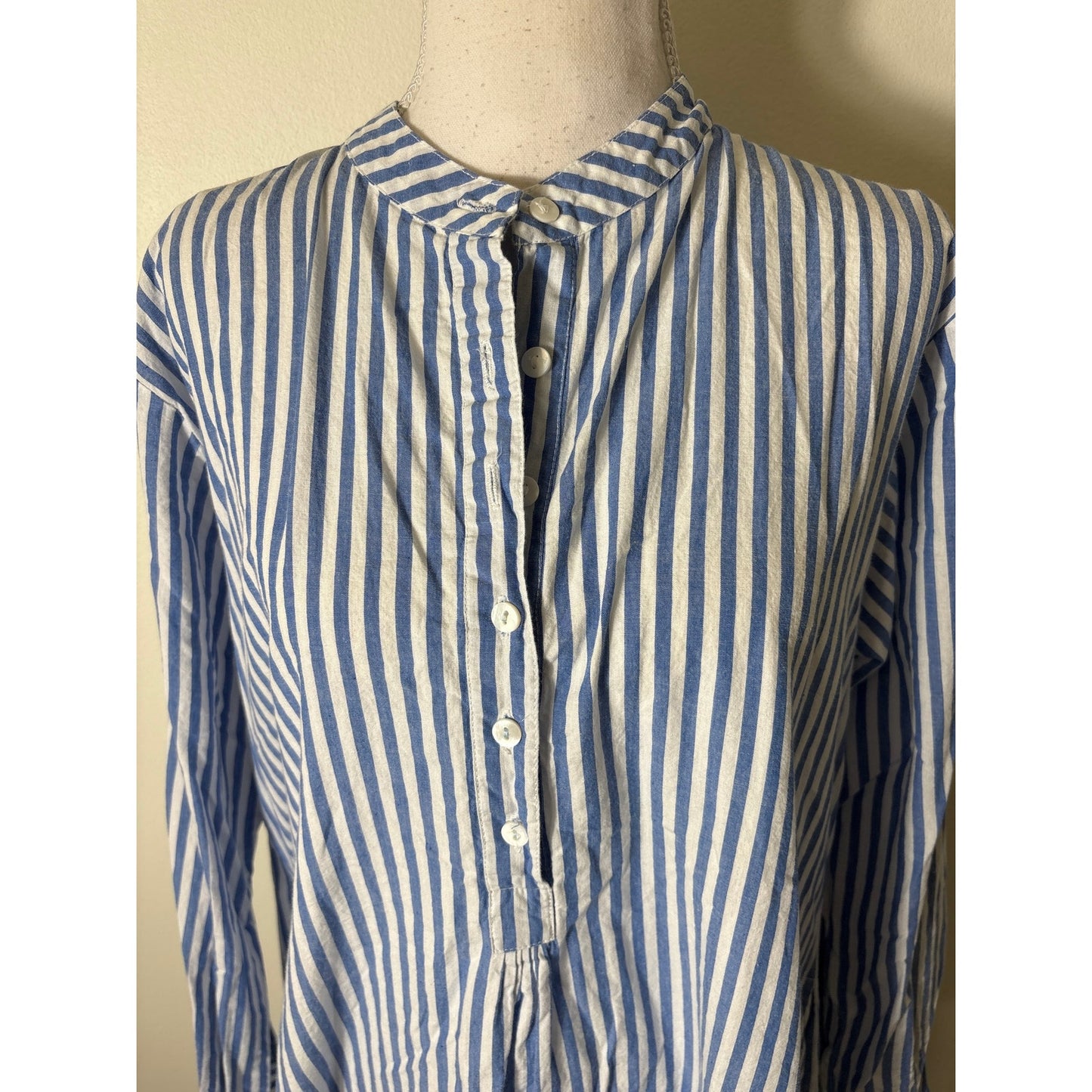 Millie Blue and White Stripe Coverup Sz XL
