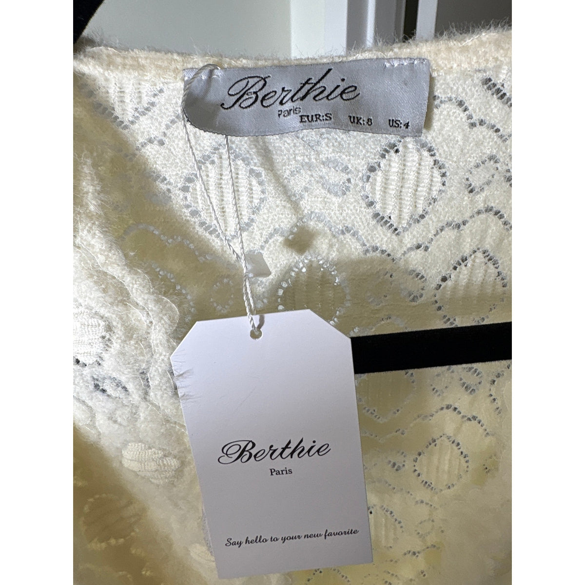 NWT Berthie Cream Kerry Blanc Body Suit Sz 4