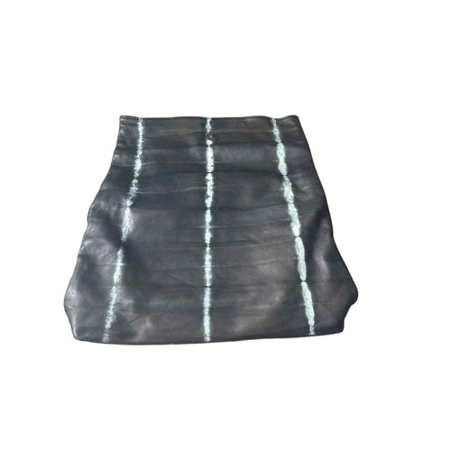 NWT Sammy Handmade in Ethiopia Leather Bag in Black Tie Dye