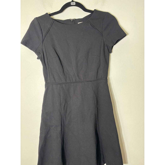 J. Crew Black Mini Short Sleeve Dress Sz 0