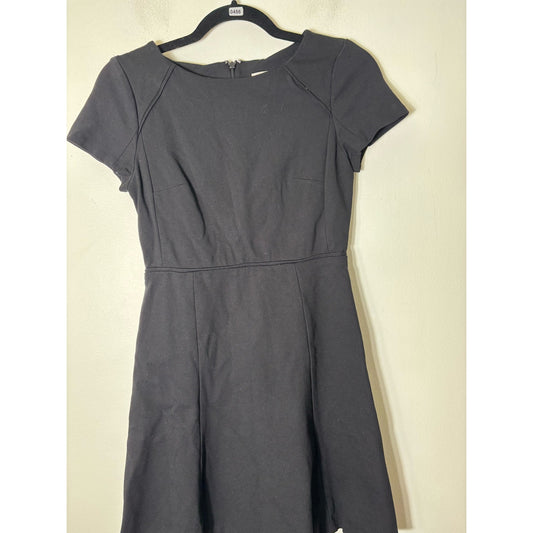 J. Crew Black Mini Short Sleeve Dress Sz 0