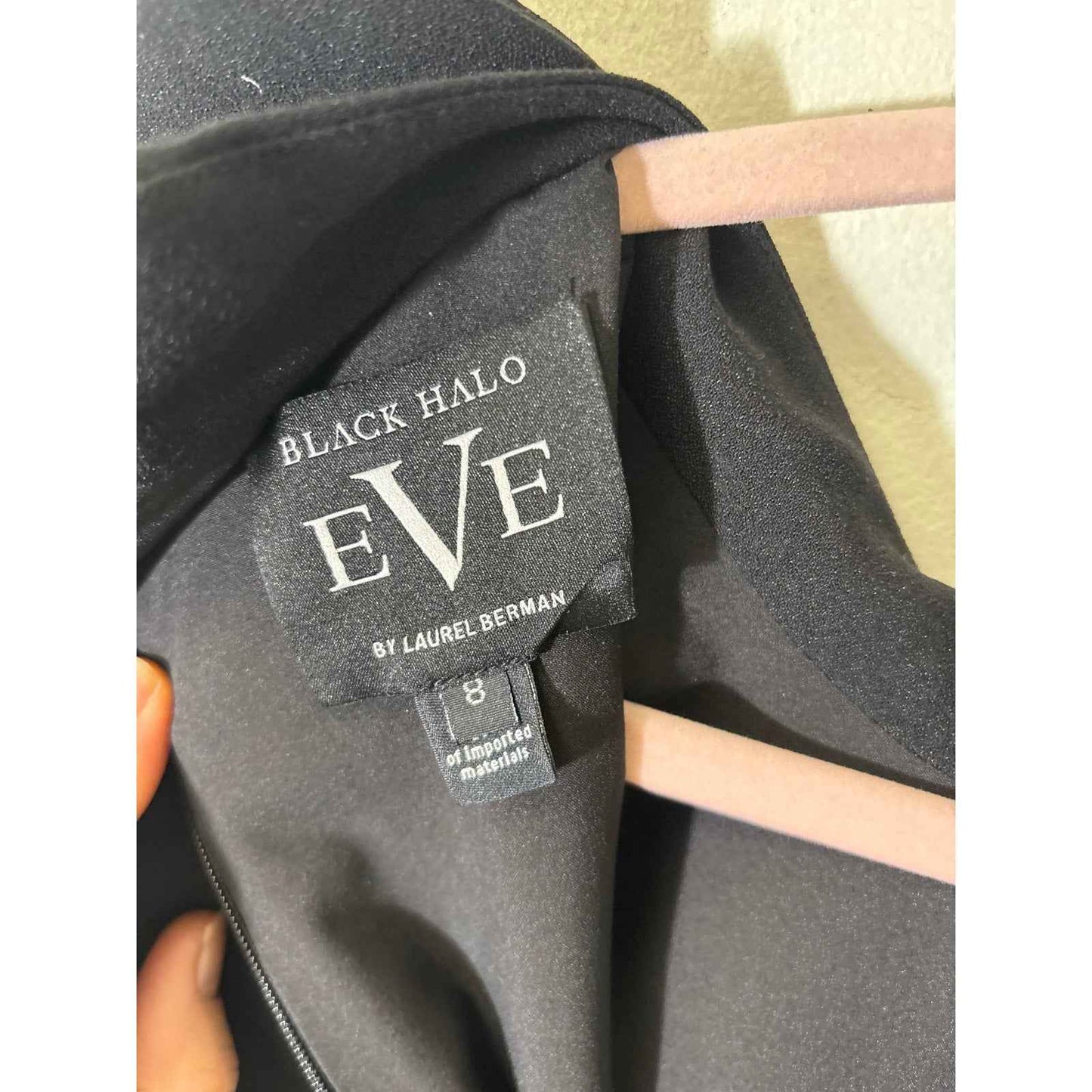 Black Halow Black Bow Jumpsuit Sz 8