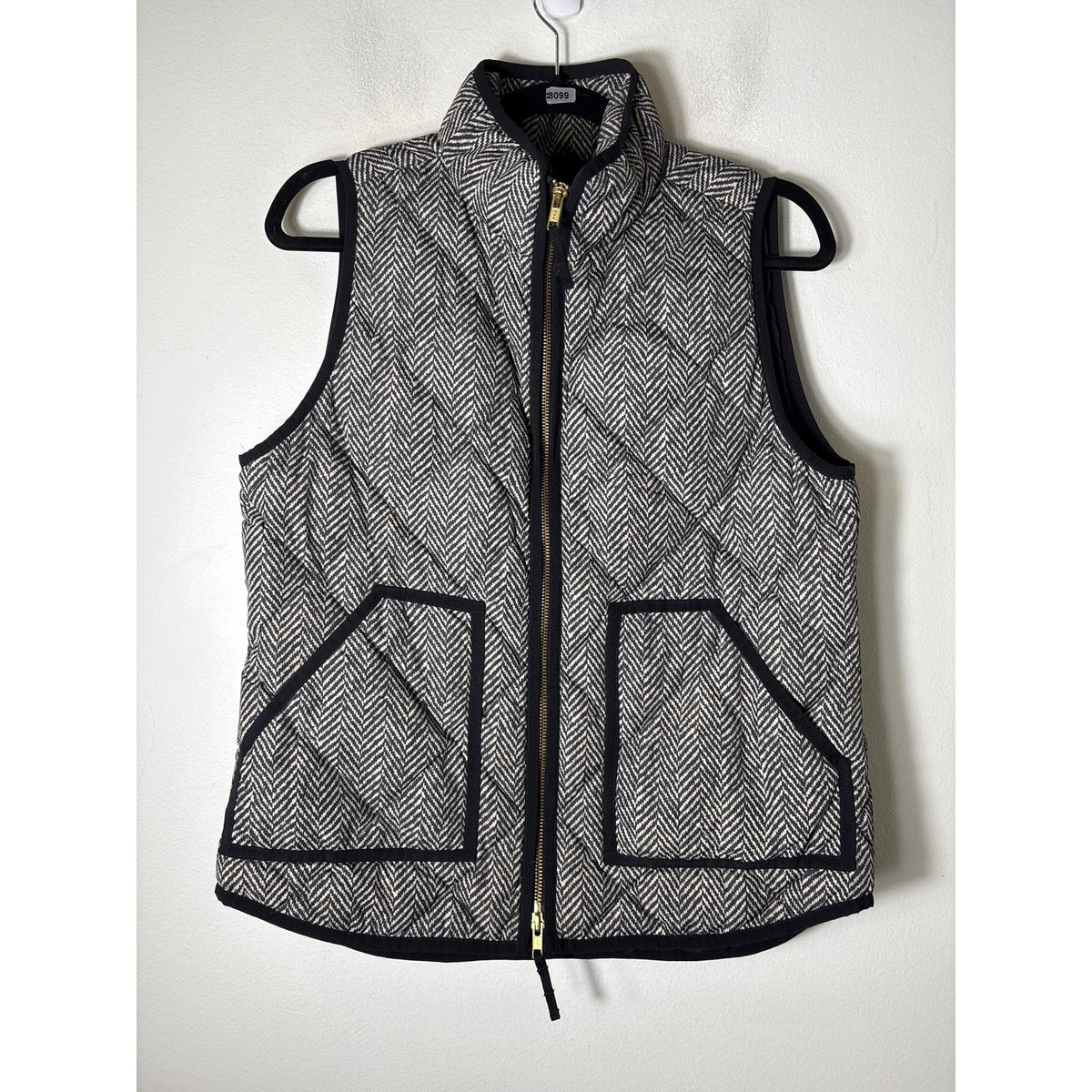 J.Crew Houndstooth Puffer Vest Sz S