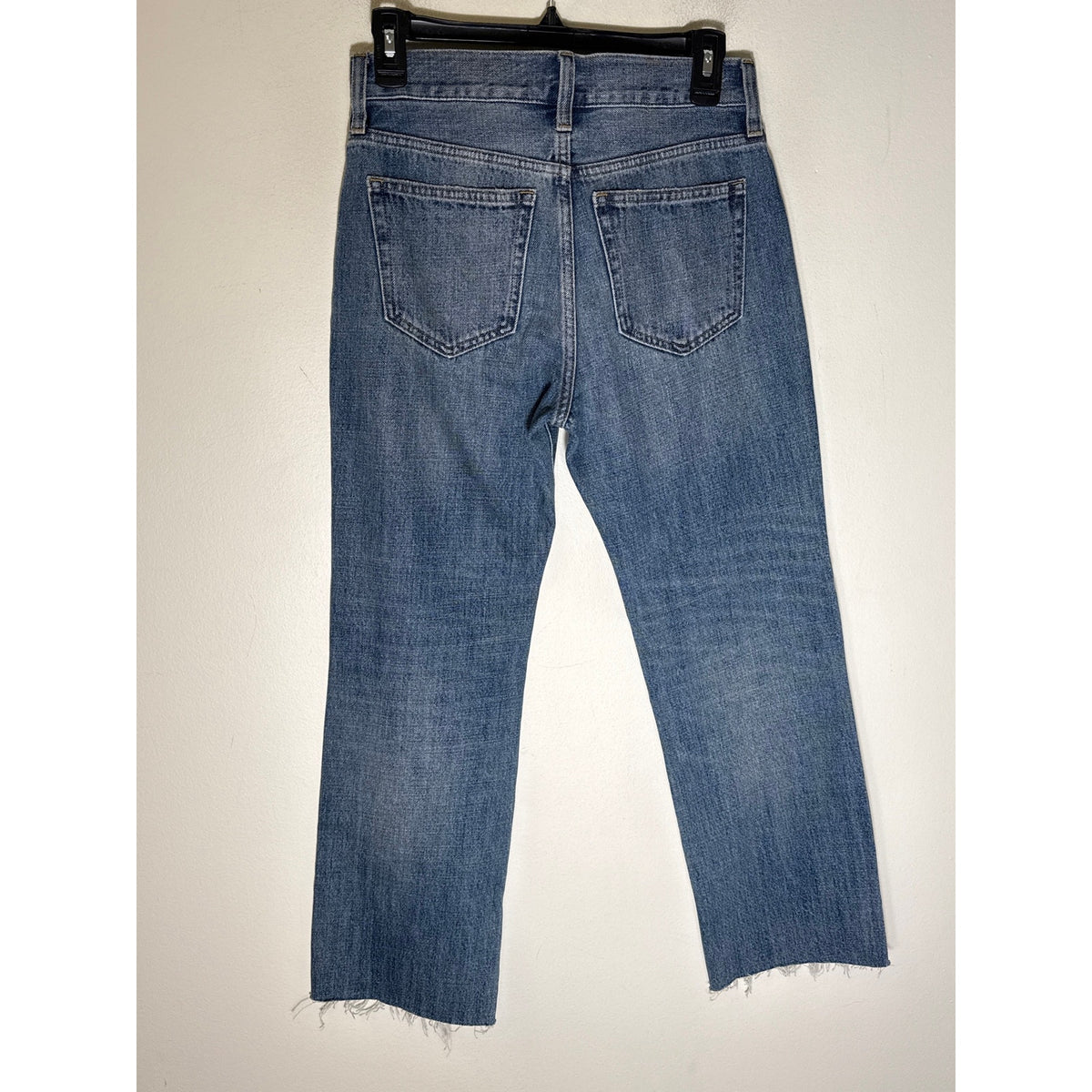 NWT J. Crew Medium Wash "Nipped Straight High Rise" Blue Jeans Sz 25P