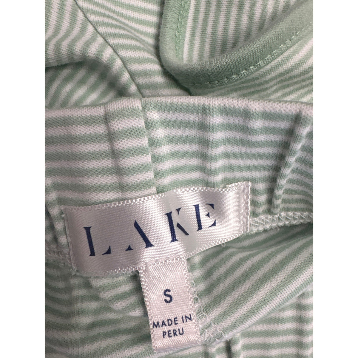 Lake Green and White Stripe PJ Shorts Sz S