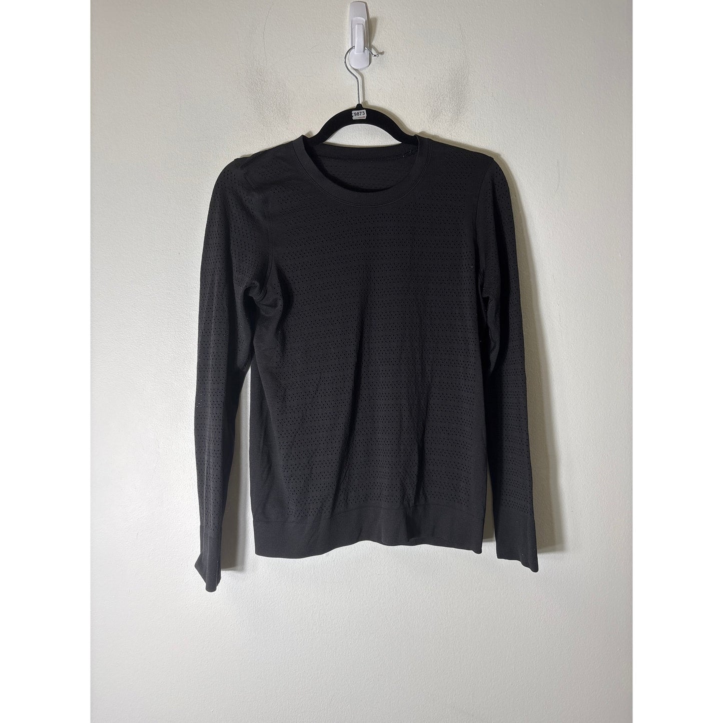 Lululemon Black Pique Long Sleeve Shirt No Sz/Fits like a S
