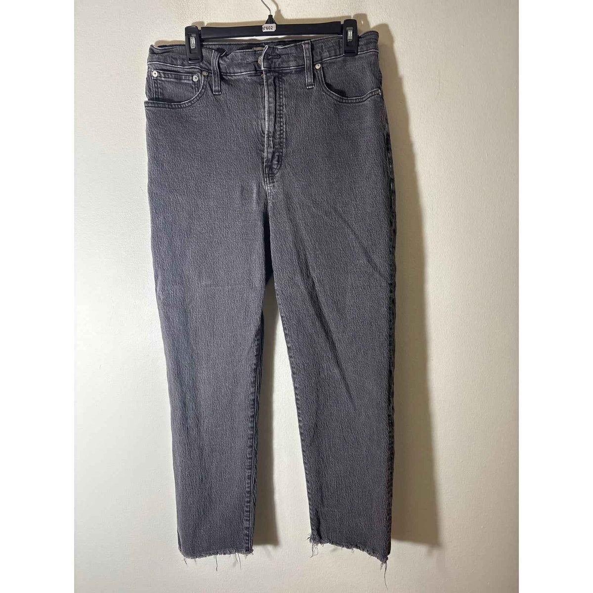 Madewell Light Black "The Perfect Vintage Straight Jean" Sz 31