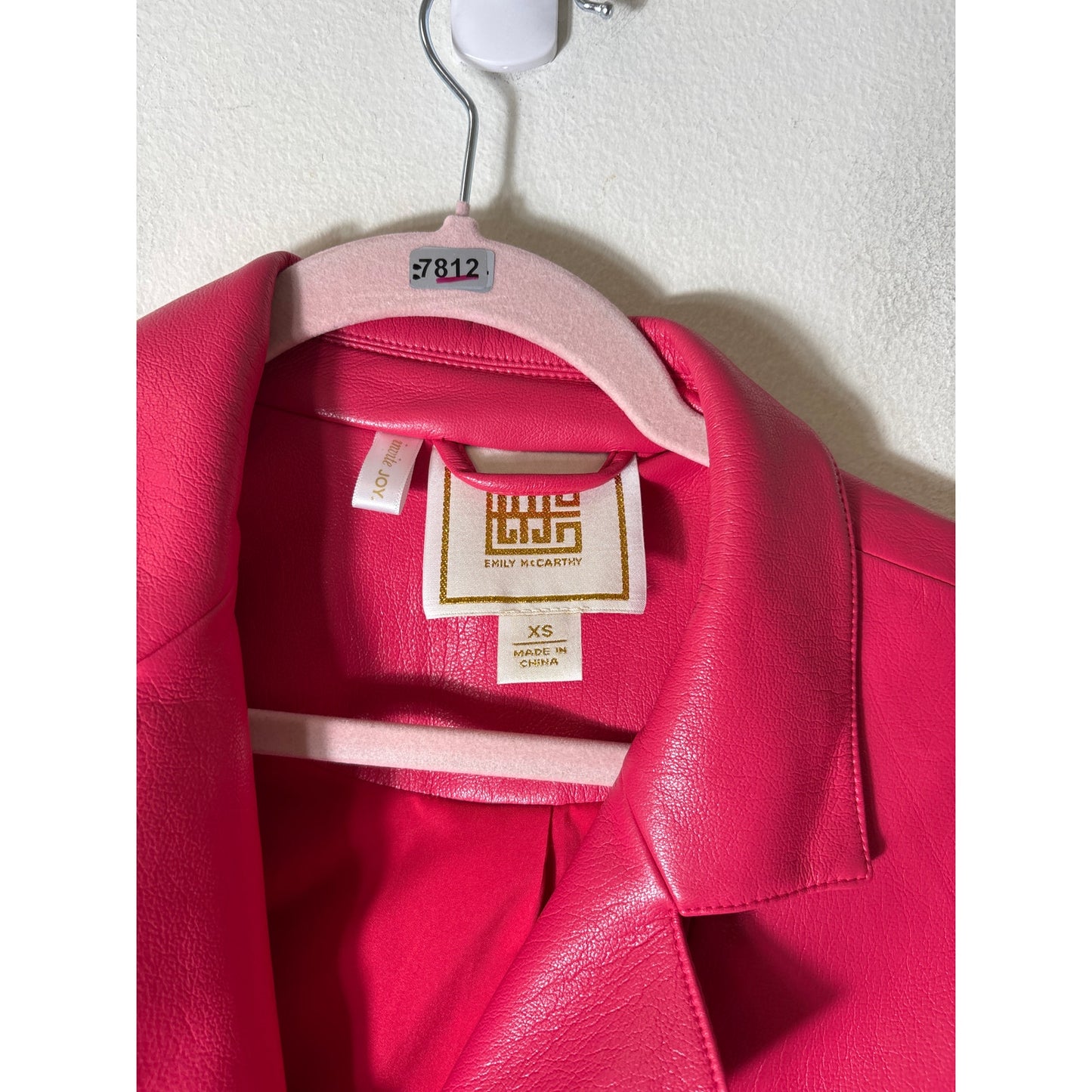 Emily McCarthy Pinkish Red Long Sleeve Fitted Blazer Sz XS