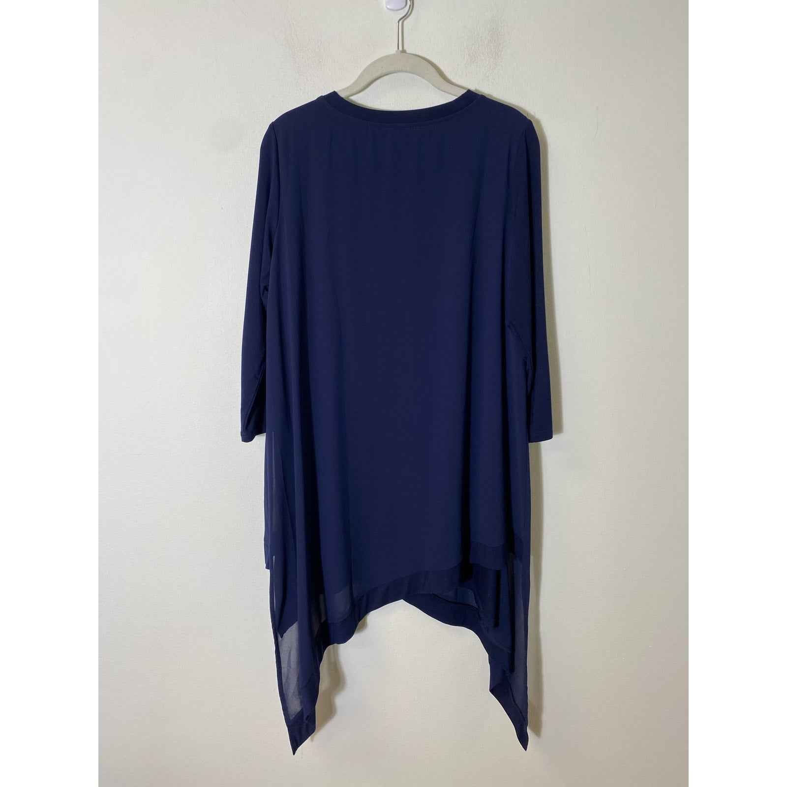 Joh Dark Blue Asymmetric Hem Dress Sz S