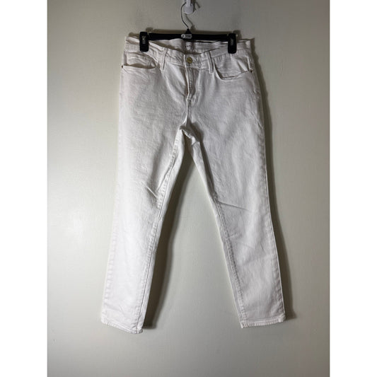 Frame White Blanc Le Garcon Denim Sz 29