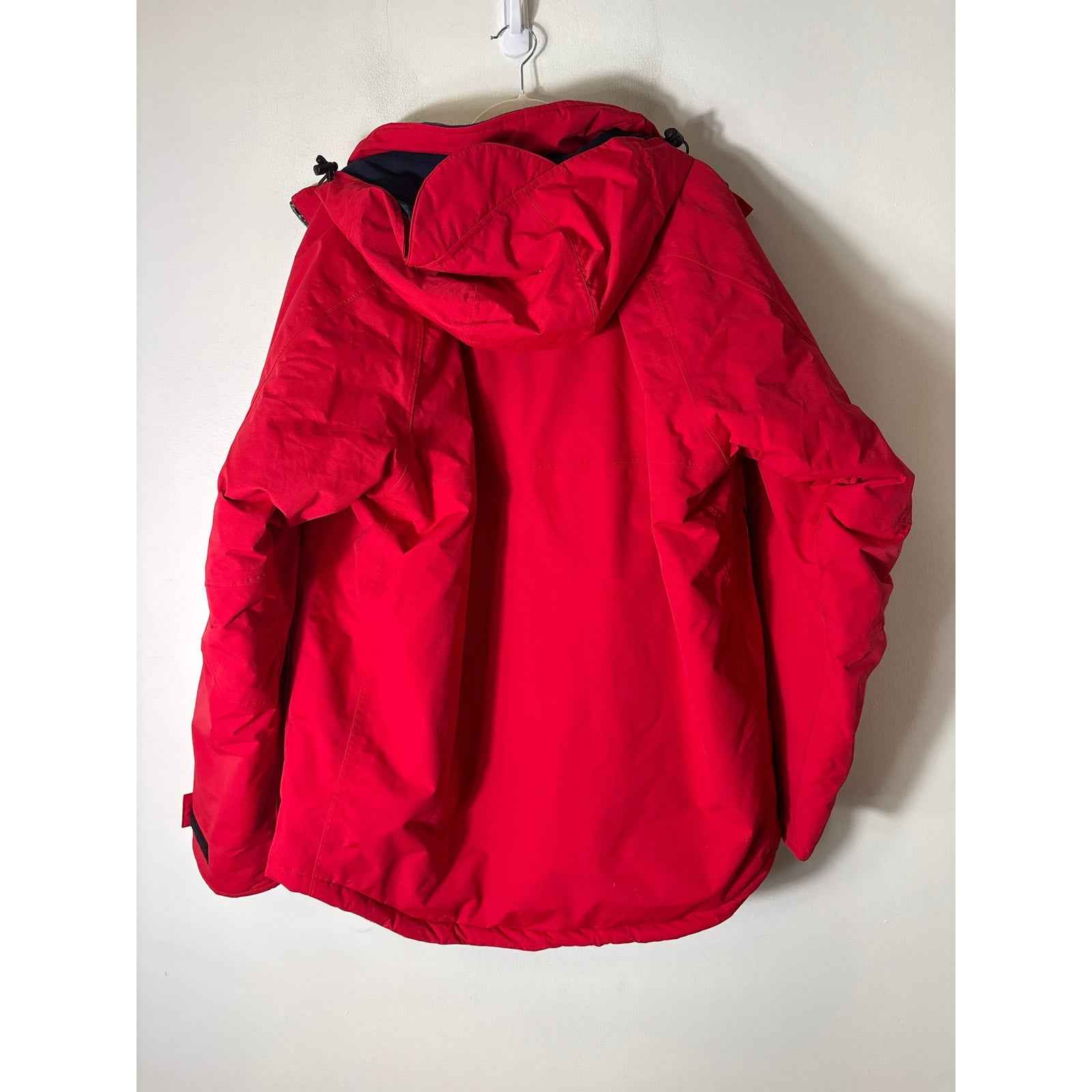 Men's Abercrombie & Kent Classic Red Long Sleeve Heavy Coat Sz XL