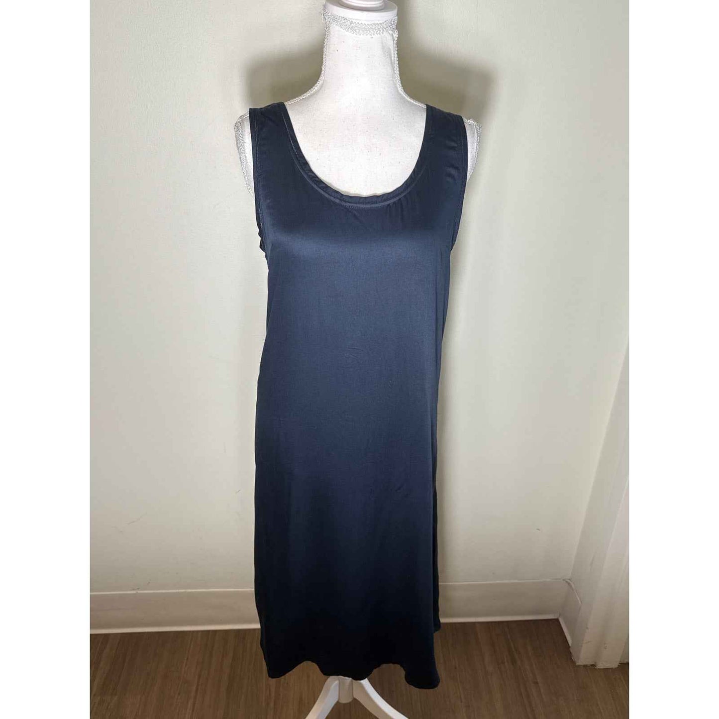 NWT Neu Nomads Navy Blue Silk Tank Dress Sz XS