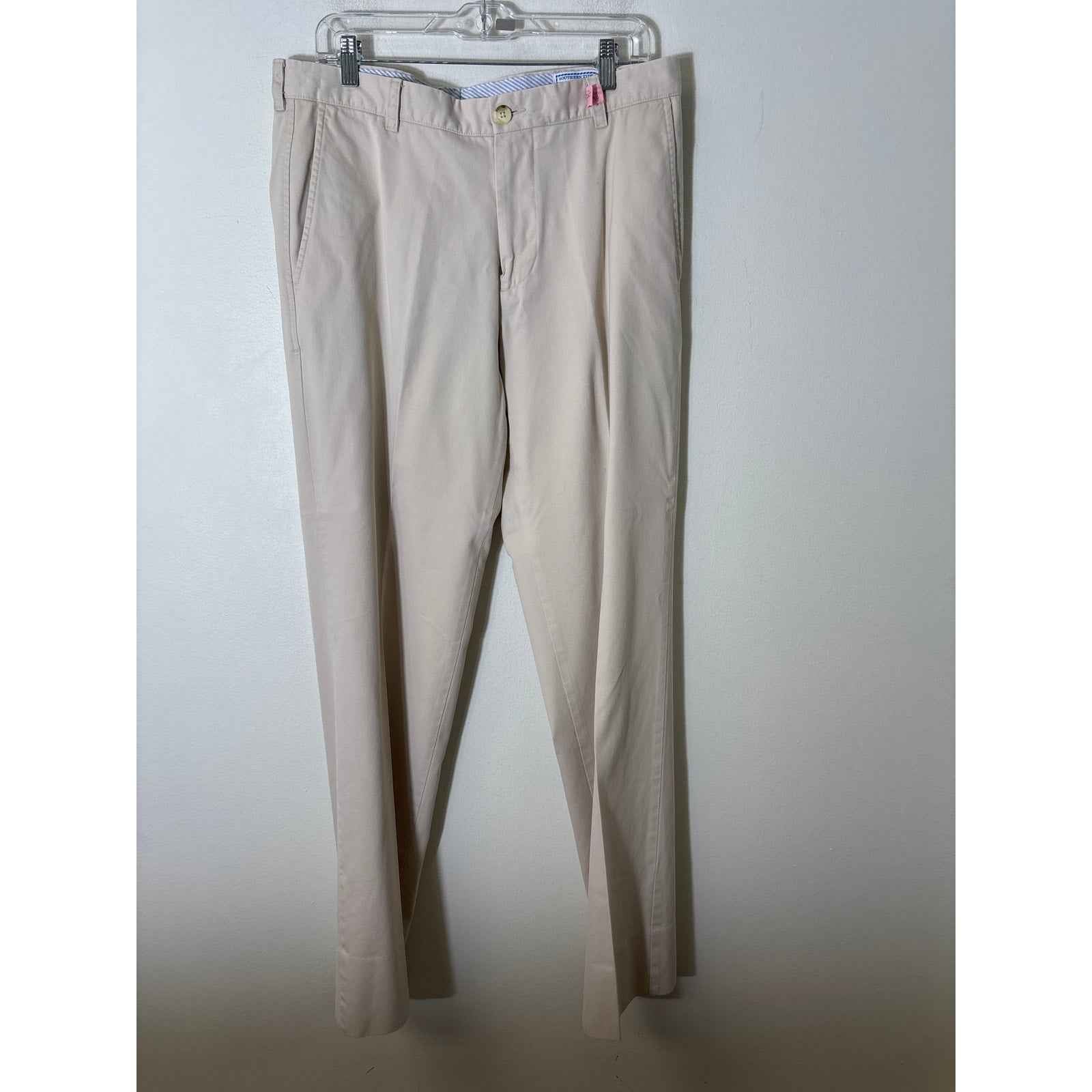 Men's Southern Tide Stone The Skipjack Flat Front Pants sz 34