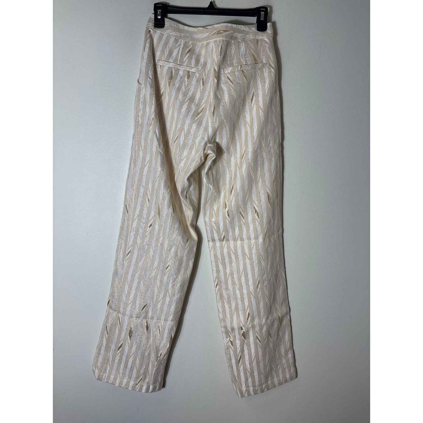 NWT Porridge Clothing Gold Flat Front Pants Sz 4