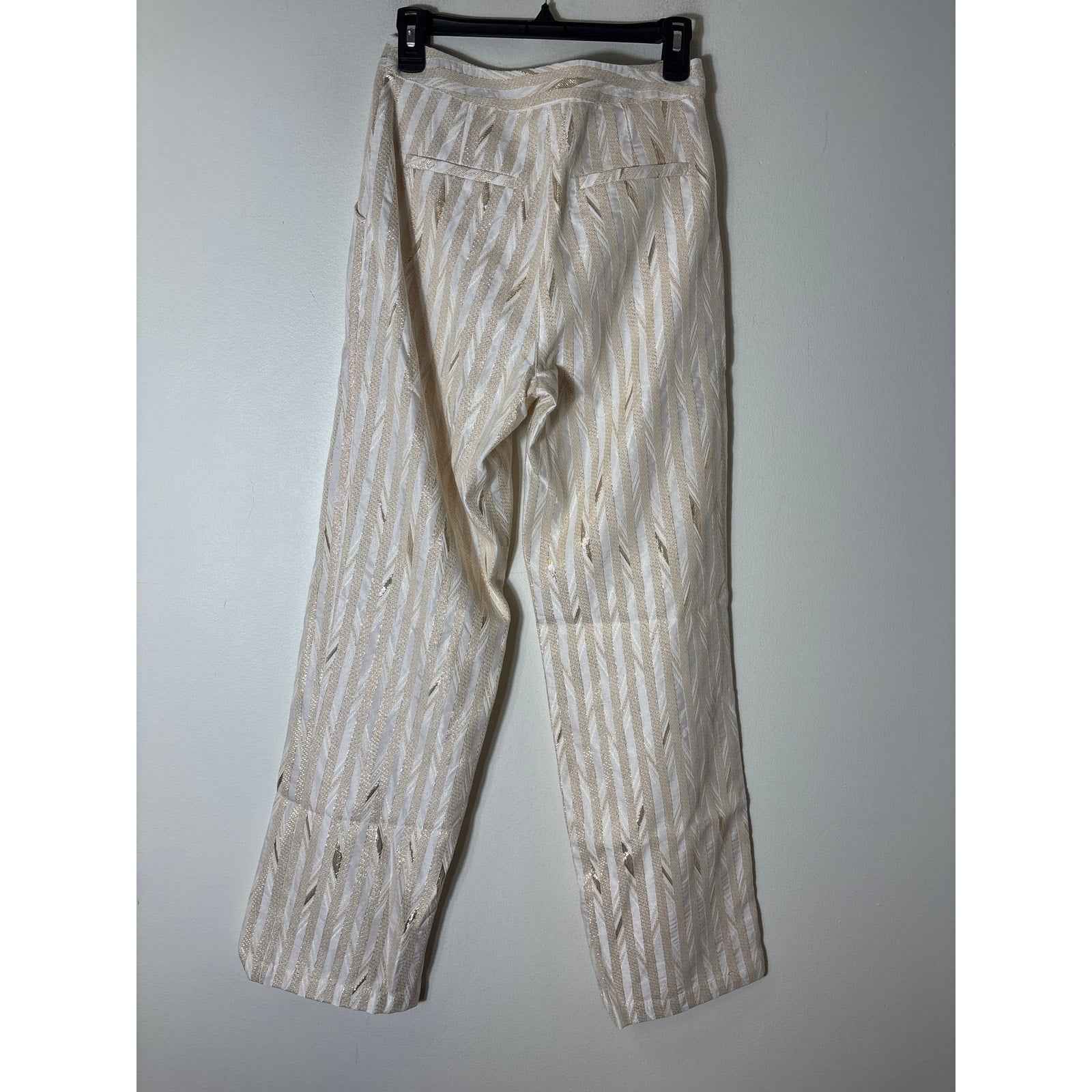 NWT Porridge Clothing Gold Flat Front Pants Sz 4