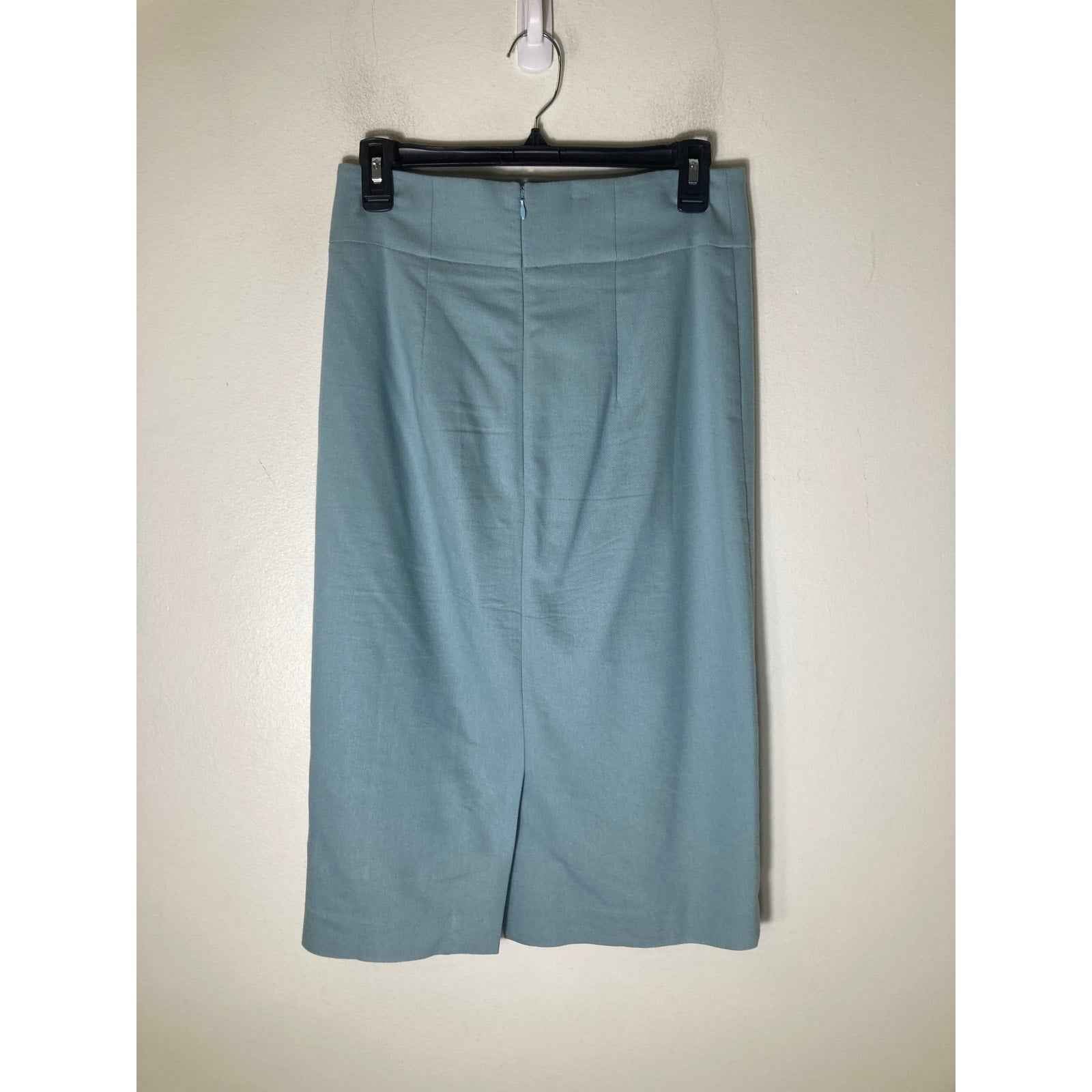 Ann Tayor Light Blue Pencil Skirt Sz 0