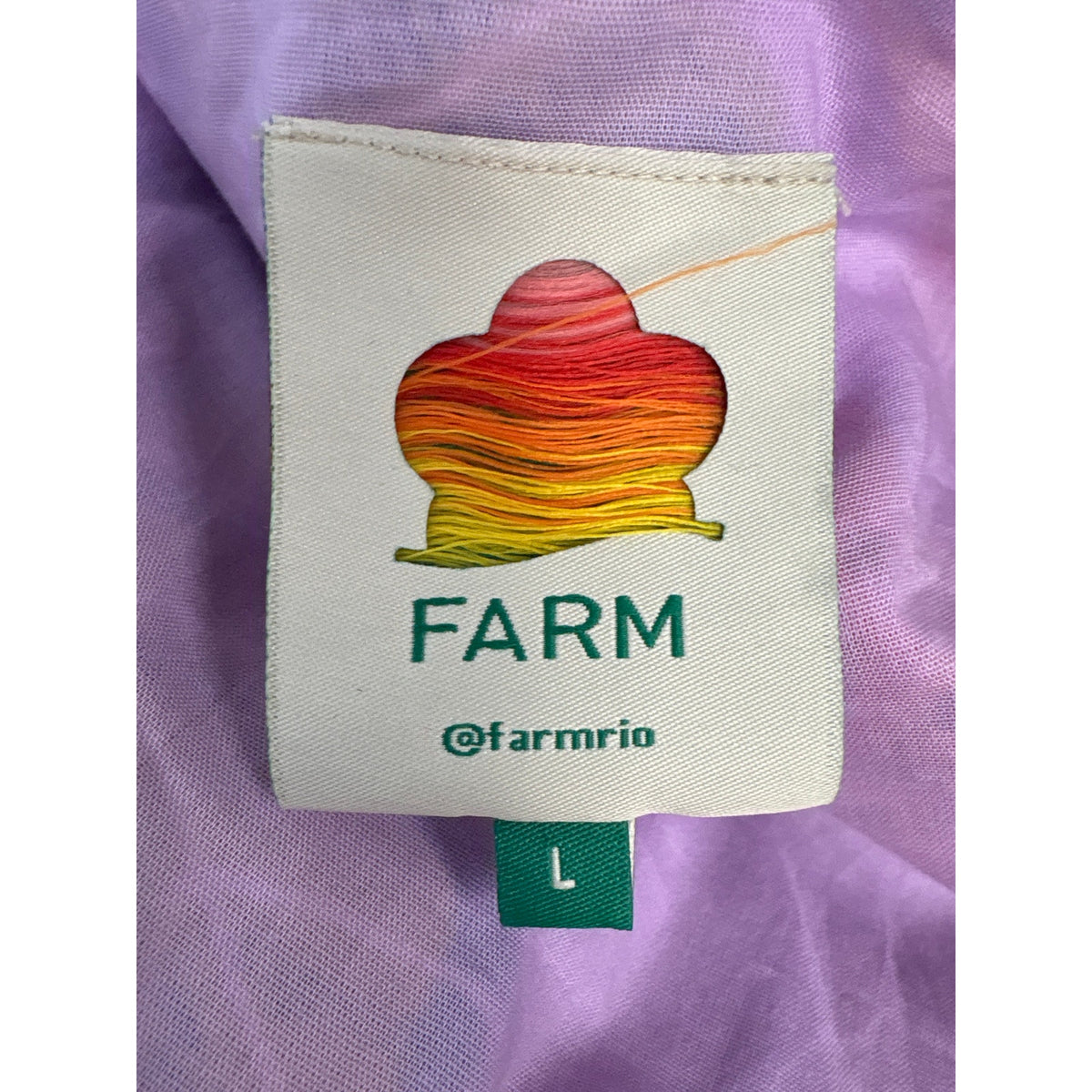 Farm Rio Purple Toucan Print Half Puff Sleeve Cotton Romper Sz L