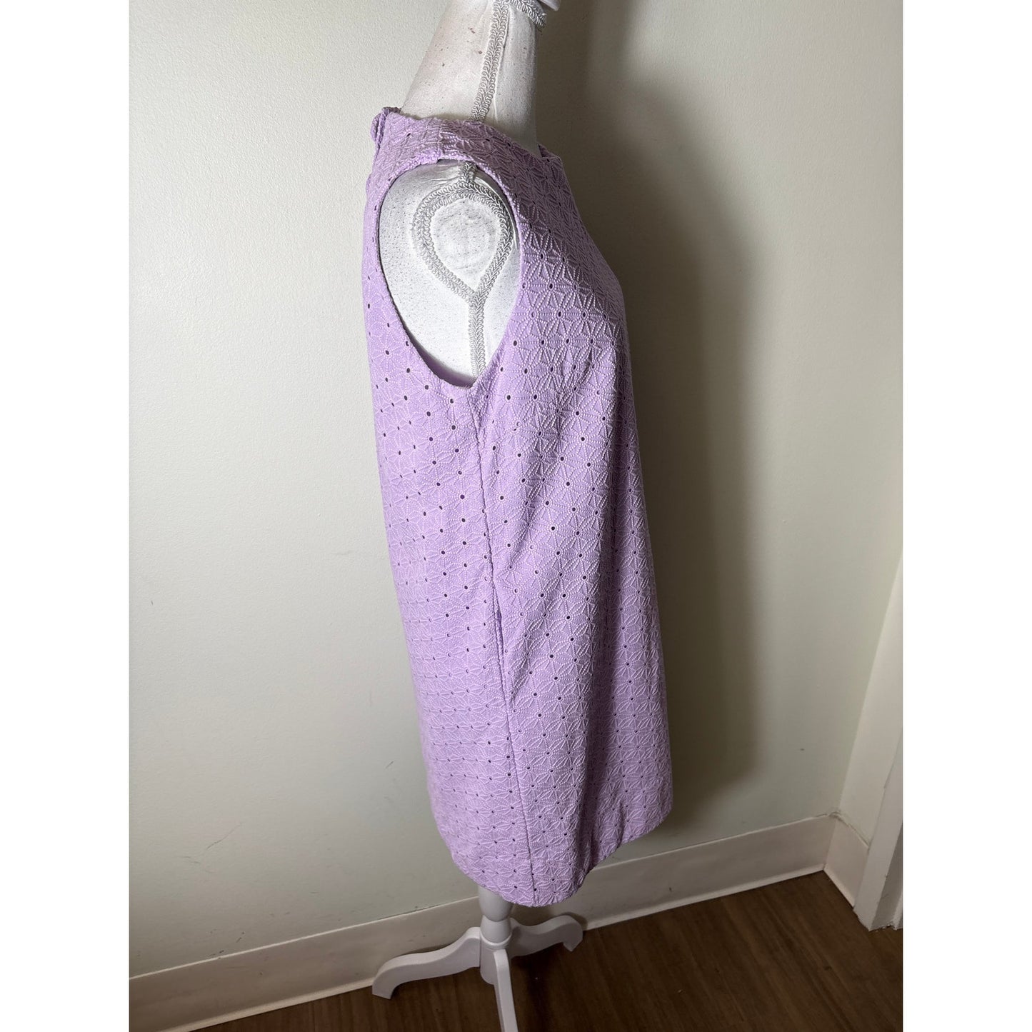 Tuckernuck Lilac Eyelet Mini Dress Sz M